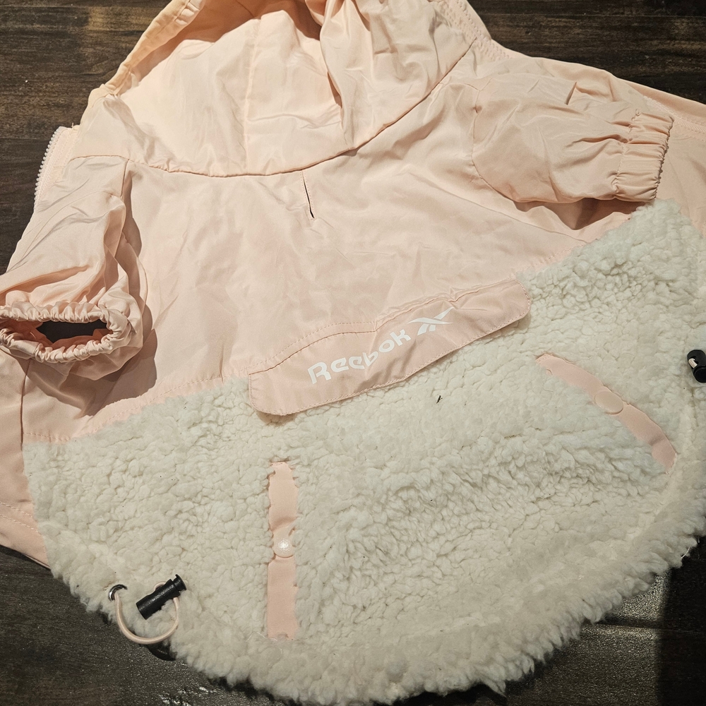 Reebok Light Pink Jacket with White Fleece